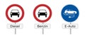 Diesel ban - traffic sign