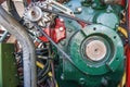 Diesel engine with alternator green