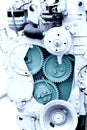 Diesel engine section Royalty Free Stock Photo