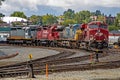 Diesel Engines At Sudbury, Ontario Railyards