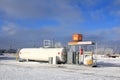 Diesel Fuel Dispenser at Filling Station