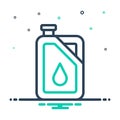 Mix icon for Diesel, fuel and gasoline Royalty Free Stock Photo