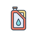 Color illustration icon for Diesel, fuel and gasoline Royalty Free Stock Photo