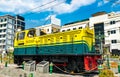 Diesel locomotive monument in Yogyakarta, Indonesia