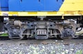 Diesel Locomotive wheel, Potsdam, New York, USA Royalty Free Stock Photo