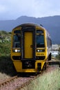 Diesel multiple unit Express Sprinter Class 158 approaching Barmouth Royalty Free Stock Photo
