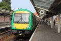 Diesel multiple unit train at Shrewsbury station