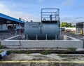 A diesel oil storage tank Royalty Free Stock Photo