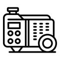 Diesel power generator icon outline vector. Electric energy Royalty Free Stock Photo