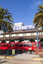 Diesel train arrives at Union Royalty Free Stock Photo