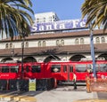 Diesel train arrives at Union Royalty Free Stock Photo