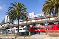 Diesel train arrives at Union Royalty Free Stock Photo