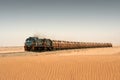Diesel train in desert