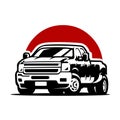 Diesel truck dually pickup illustration