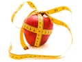 Diet apple gift Royalty Free Stock Photo