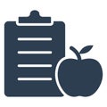 Diet Chart Isolated Vector Icon that can be easily modified or edit