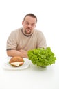 Diet choices concept Royalty Free Stock Photo