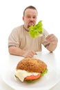 Diet choices concept Royalty Free Stock Photo