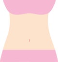 Diet female slim vector illustration