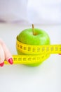 Diet. Fitness and healthy food diet concept. Balanced diet with Royalty Free Stock Photo