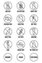 Diet and Food Allergy Icons