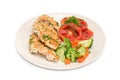 Diet food, Clean Eating, Chicken Steak with grilled vegetables Royalty Free Stock Photo