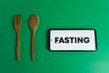 Diet food concept and fat loss. concept of ramadhan and intermitten fasting Royalty Free Stock Photo