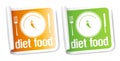 Diet Food stickers.