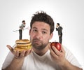 Diet guilty conscience Royalty Free Stock Photo