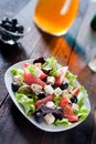 Diet and healthy mediterranean salad Royalty Free Stock Photo