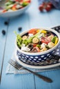 Diet and healthy mediterranean salad Royalty Free Stock Photo