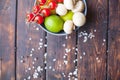 Cooking vegetarian meal Royalty Free Stock Photo