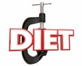 Diet Lose Weight Clamp Vice Word