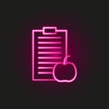 Diet neon style icon. Simple thin line, outline vector of fitness icons for ui and ux, website or mobile application Royalty Free Stock Photo