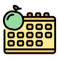 Diet norm icon vector flat