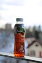 Diet Peach Fusetea Bottle Photographed in Nyon, Switzerland