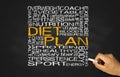 Diet plan concept Royalty Free Stock Photo