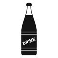 Diet soda bottle icon, simple style