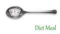 Diet spoon Royalty Free Stock Photo