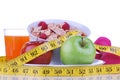 Diet weight loss food breakfast concept Royalty Free Stock Photo