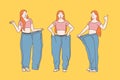 Diet, weight loss, slimming concept. Royalty Free Stock Photo