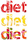 Diet Words Abstract Royalty Free Stock Photo