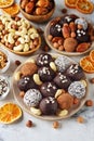 Dietary candies from dried fruits and nuts