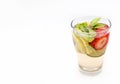 Dietary detox drink with lemon juice Royalty Free Stock Photo
