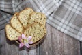 Dietary dry crackers with cumin and quinoa seeds