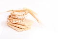 Dietary a low caloric grain crackers Royalty Free Stock Photo