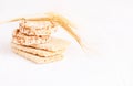 Dietary a low caloric grain crackers Royalty Free Stock Photo