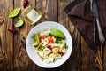 Dietary salad with chicken Royalty Free Stock Photo