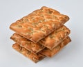 The dietetic biscuits with a sunflower seeds Royalty Free Stock Photo