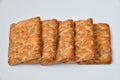 The dietetic biscuits with a sunflower seeds Royalty Free Stock Photo